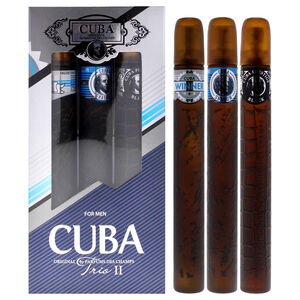 Cuba Trio 2 by Cuba for Men 3 Pc Gift Set